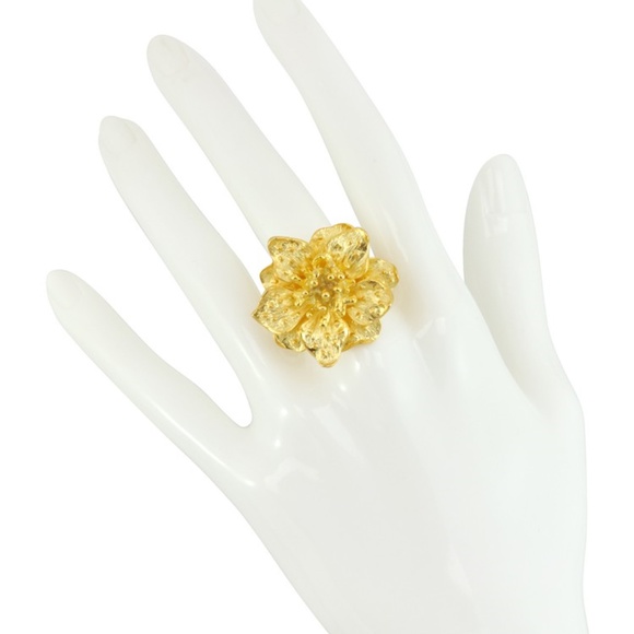 Vintage KJL Anemone Necklace Earring Ring Brooch - Picture 5 of 7